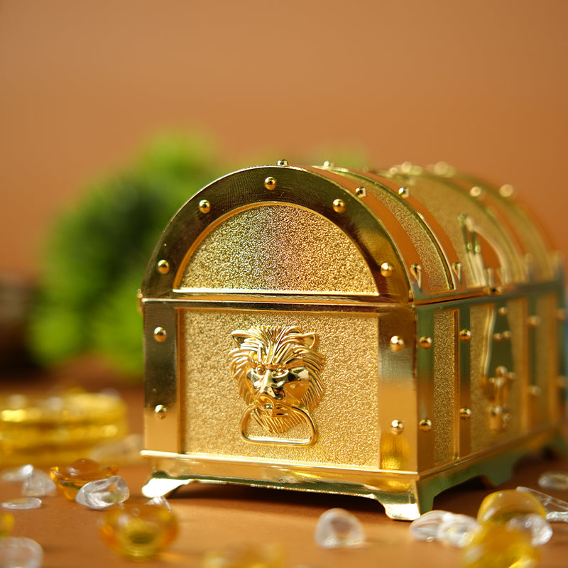 黄金万两-合金财库生财有道百宝箱摆件