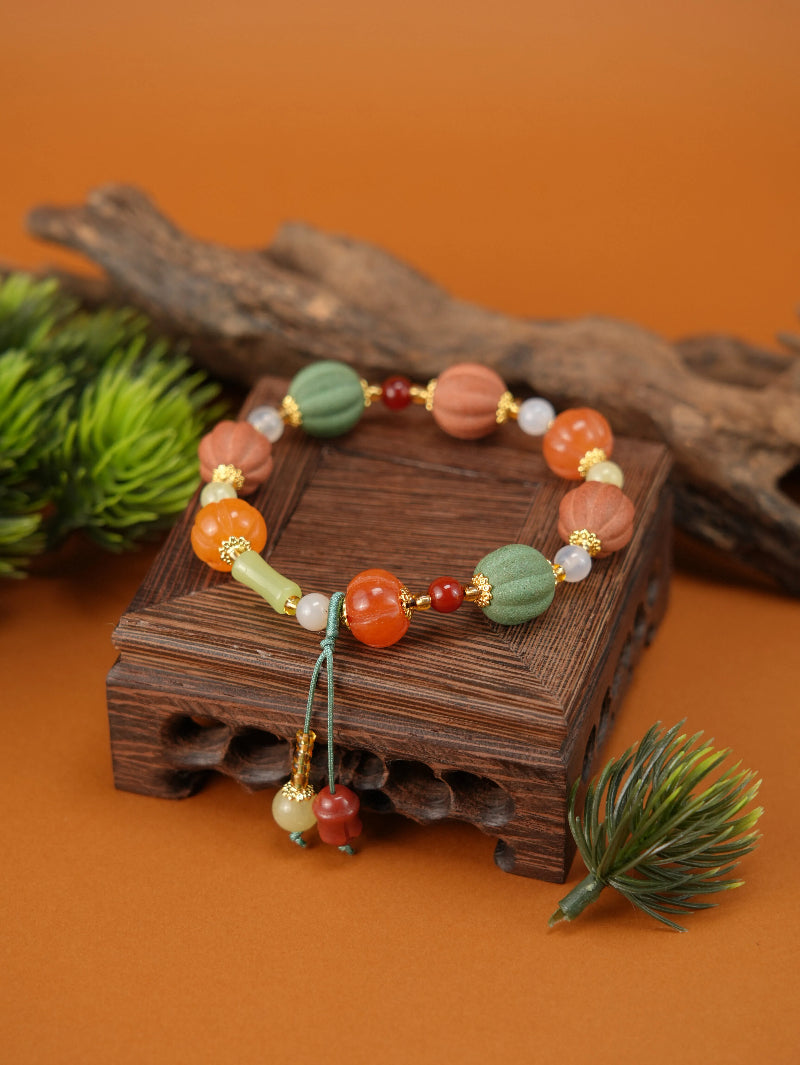 “金瓜纳福”松塔-合香珠手串