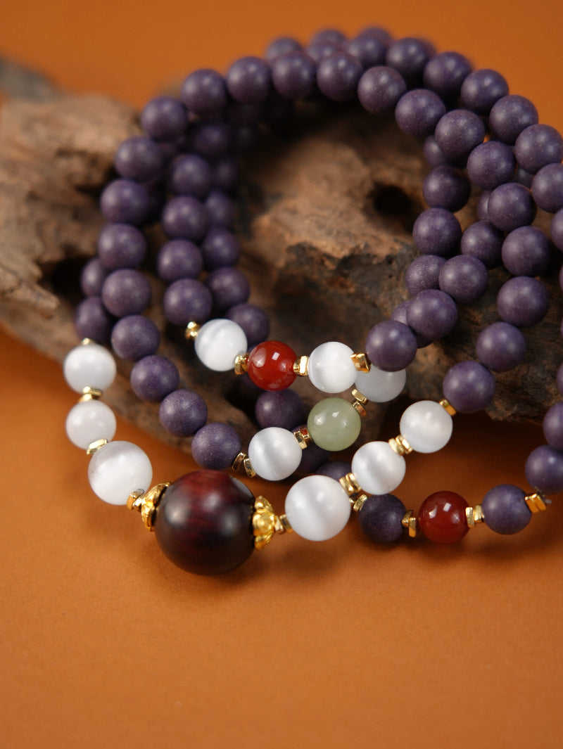 “月澜紫”紫阙归元-合香珠手串