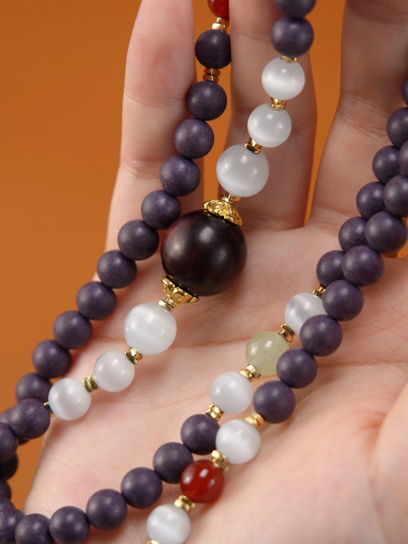 “月澜紫”紫阙归元-合香珠手串