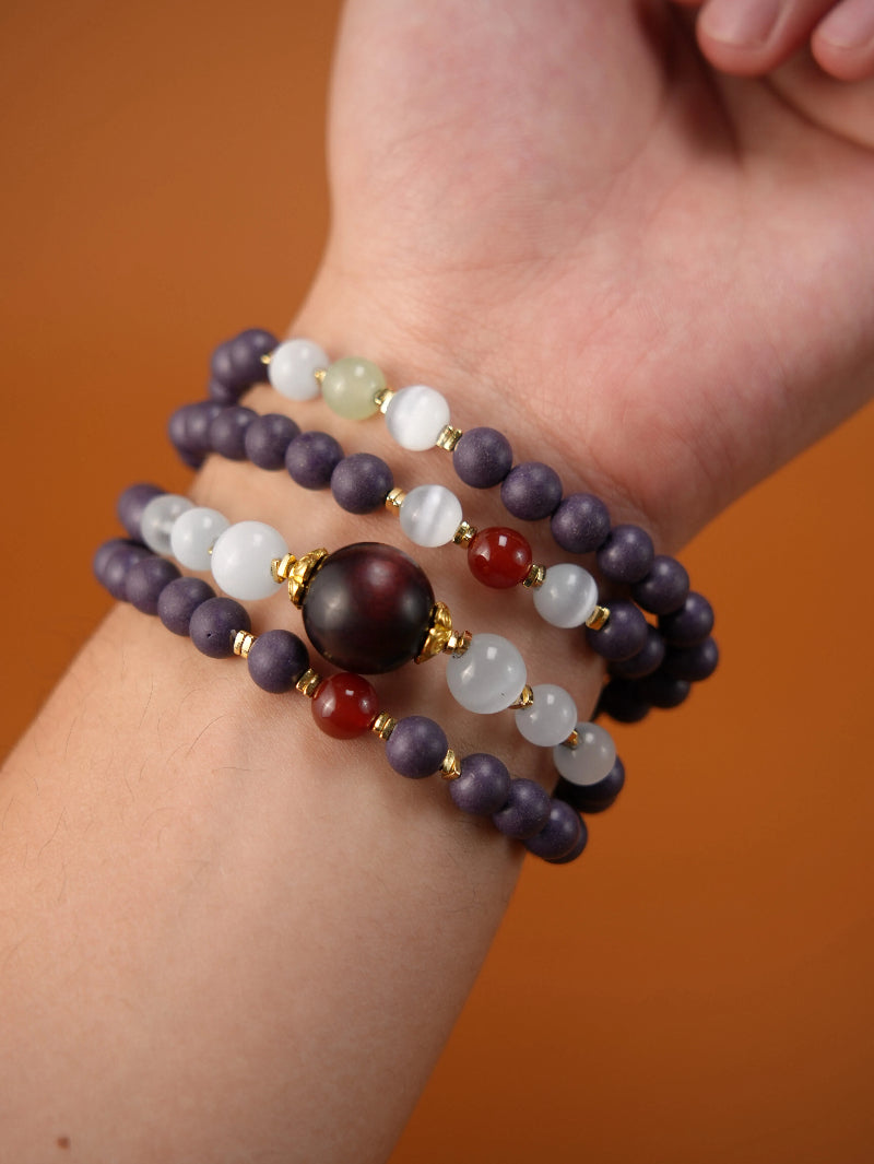 “月澜紫”紫阙归元-合香珠手串
