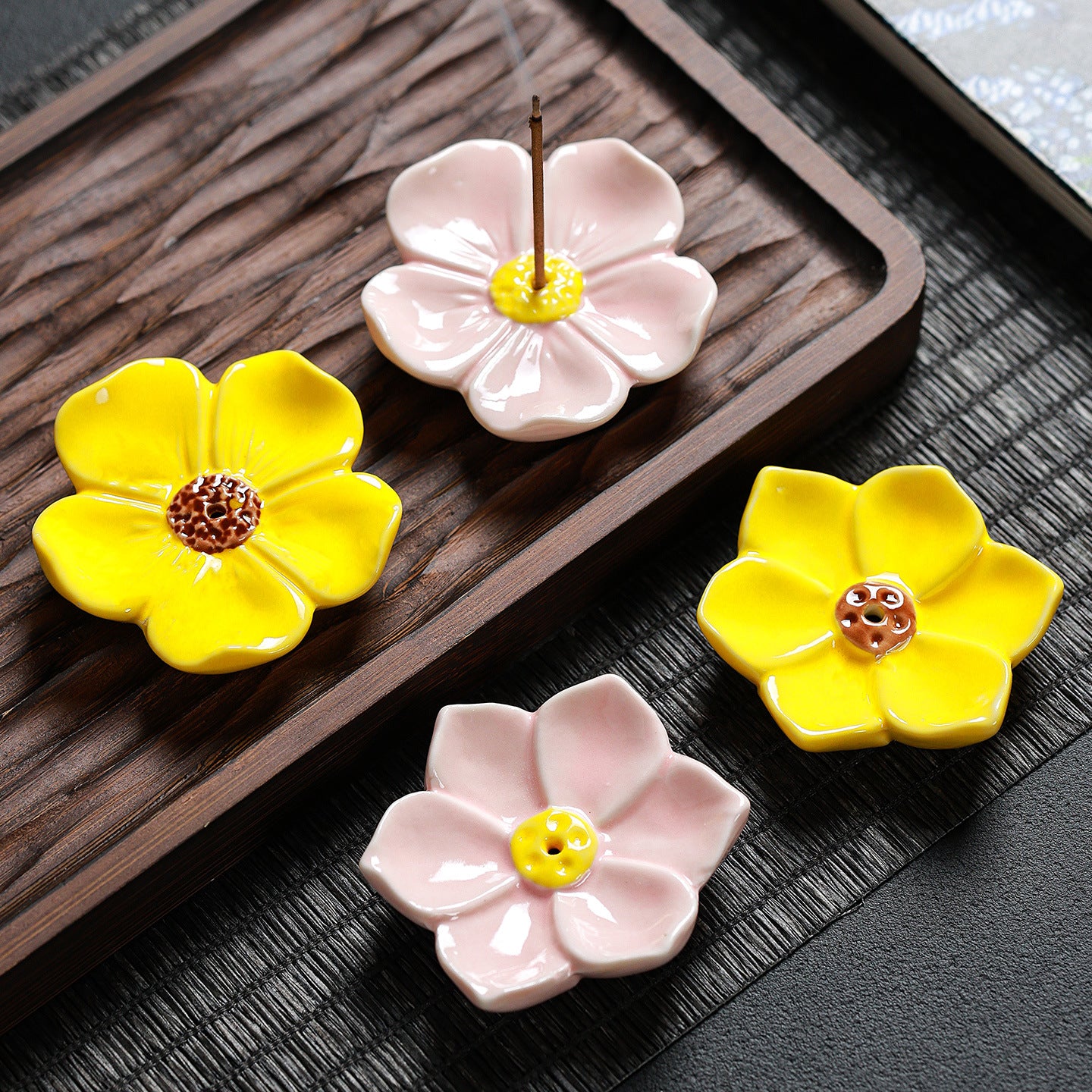 花朵线香香插底座