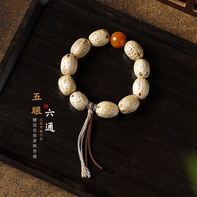 五眼六通菩提子手串，通窍明目，调和不平