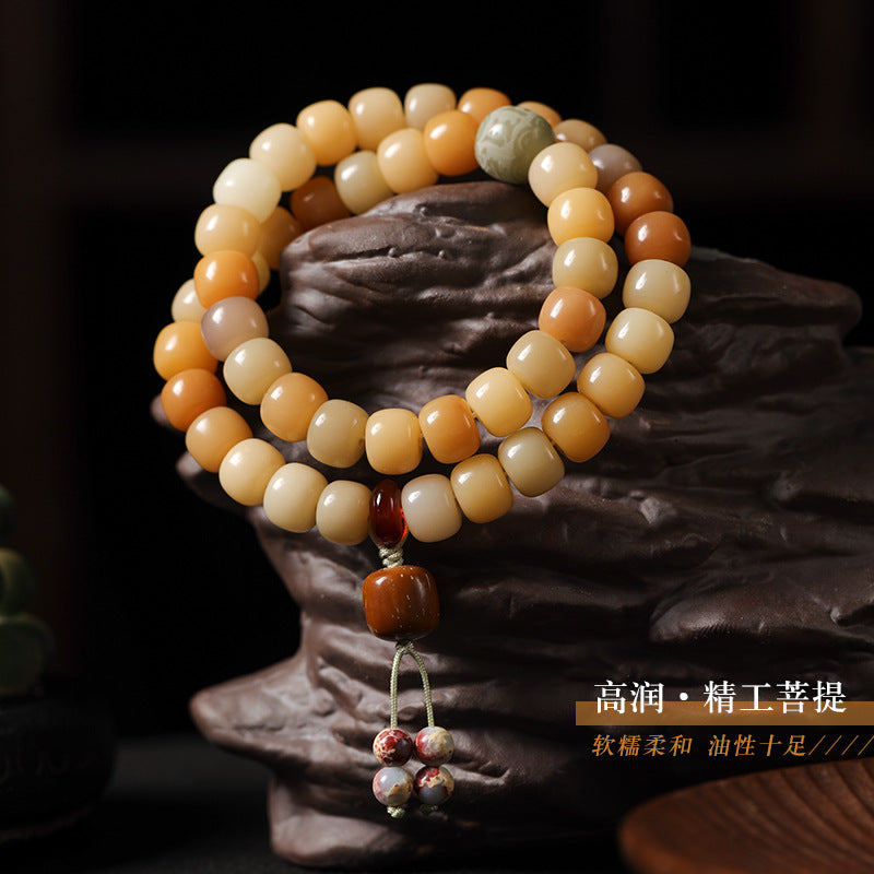 “祝您平衡与力量”敦煌菩提根手串