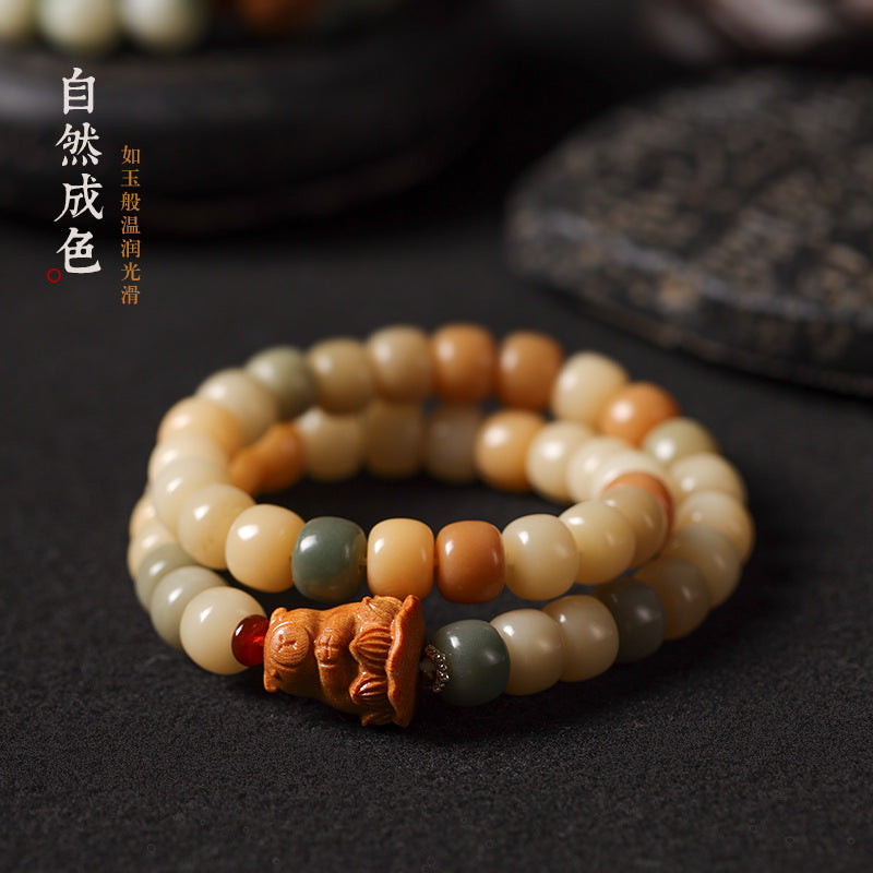 “祝您平衡与力量”敦煌菩提根手串