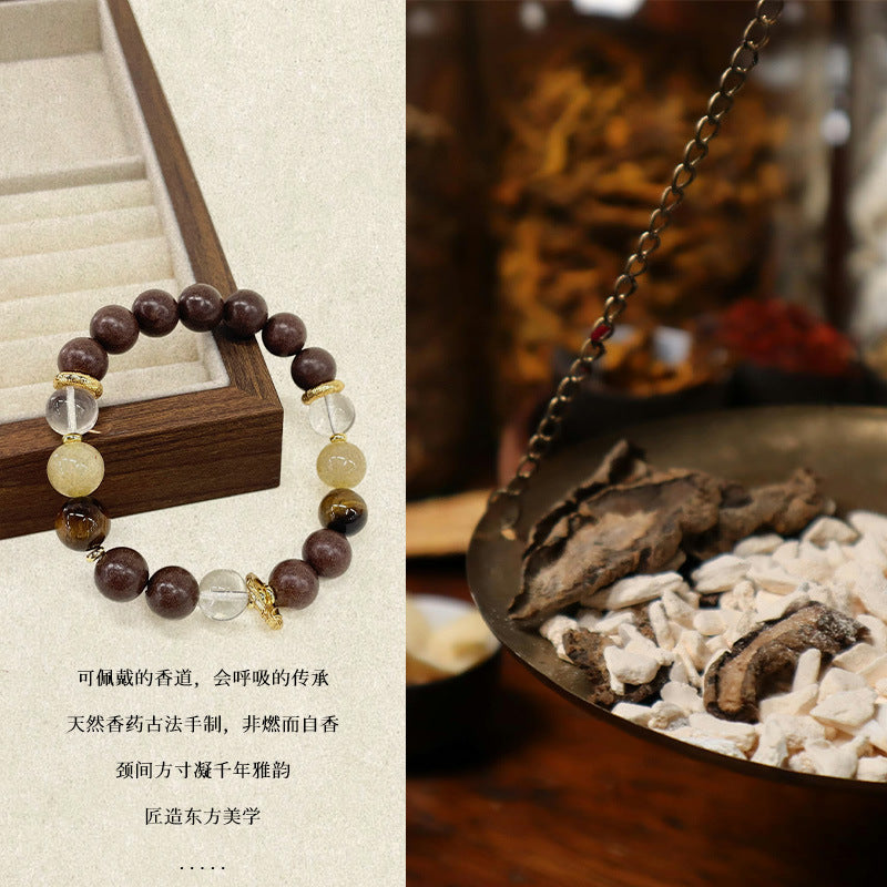 “黄芪方”天年香-合香珠手串