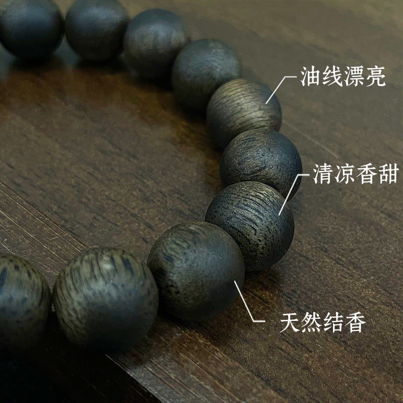 奇楠沉香圆珠手串