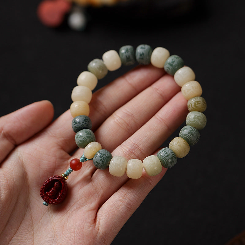 “祝您平衡与力量”敦煌菩提根手串