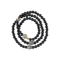 黑檀木细珠多圈手链